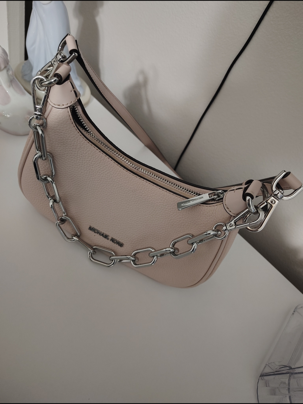 Michael Kors Cora Mini Zip Pouchette Shoulder Crossbody - Picture 7 of 7